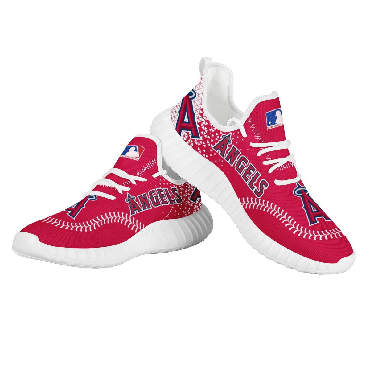 Women's Los Angeles Angels Mesh Knit Sneakers/Shoes 003